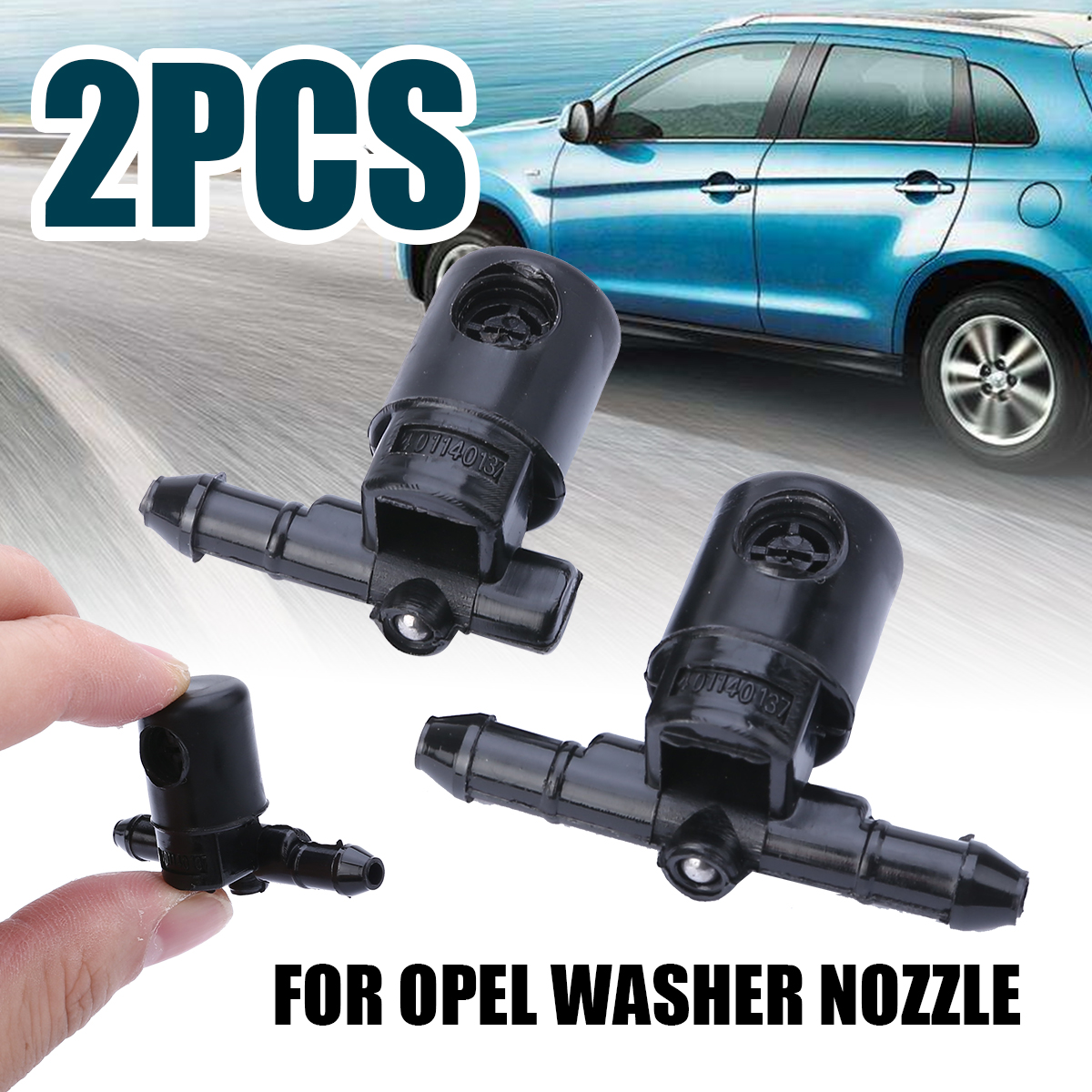 2pcs Front Wiper Washer Jet Nozzle For Opel Insignia A Astra J G Combo C Corsa C Strong Function Water Nozzle 12782508 & 2782509