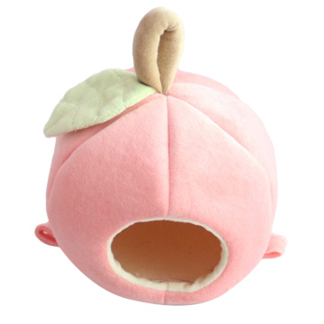 Small Animals Pet Hamster Nest Apple Shape Plush Cotton Bed House Small Animal Room Accessories