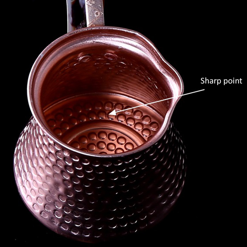 330ML Aluminum Handle Cevze Turk Turkish Coffee Pot Copper Maker New