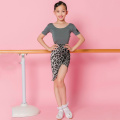 Latin Dance Leotards For Girls Training Tops Backless Dancewear Samba Bodysuit Salsa Dress Short Sleeves Latina Tops Kids BL4739