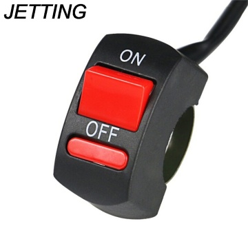 JETTING Motorcycle Switch ON-OFF Button LED Angel Eyes Light Switch Universal Handlebar
