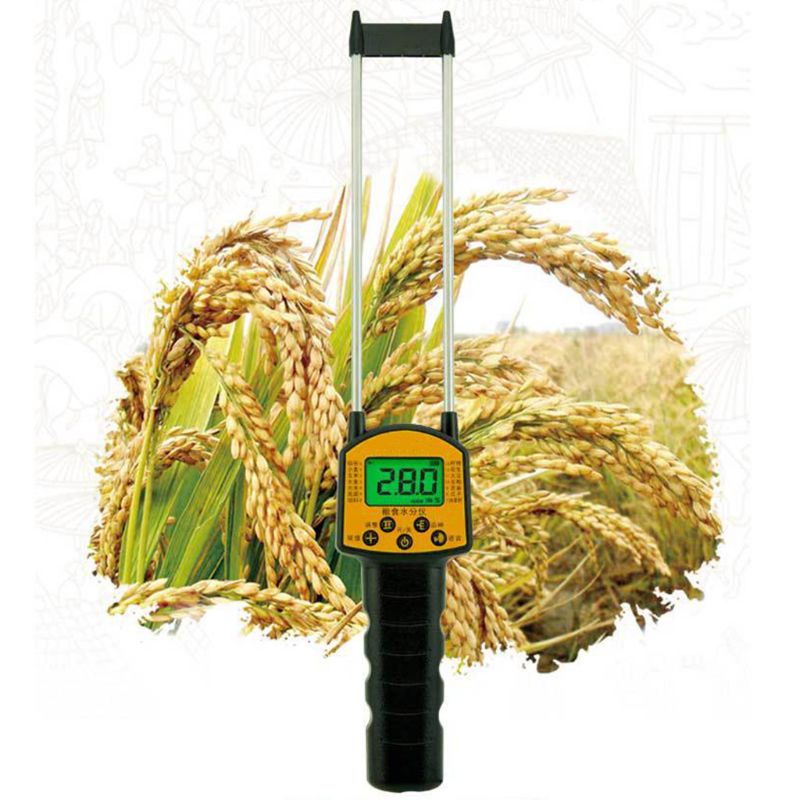 Grain Moisture Meter LCD Digital Display Smart Sensor with Probe for Corn Wheat Rice Bean Wheat Flour Fodder Rapeseed Seed