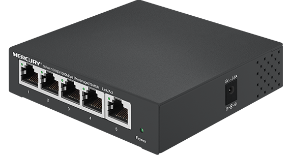 Metal Cabinet, Mini 5 Port 1000Mbps Gigabit Ethernet Switch, 10/100/1000Mpbs Ethernet Network Switches,Hub LAN,Full-duplex