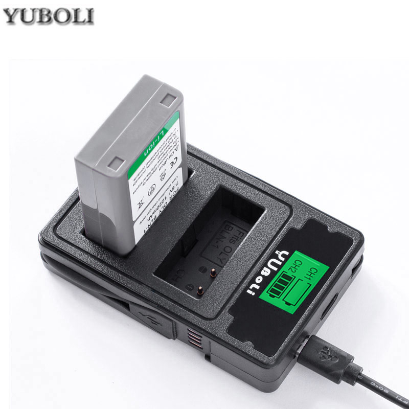 Hot sale 1220MAH PS BLN-1 BLN1 PSBLN1 PS-BLN1 Li-ion Battery+LCD dual Charger for Olympus E-M5 OM-D E-M1 E-P5 Camera L10