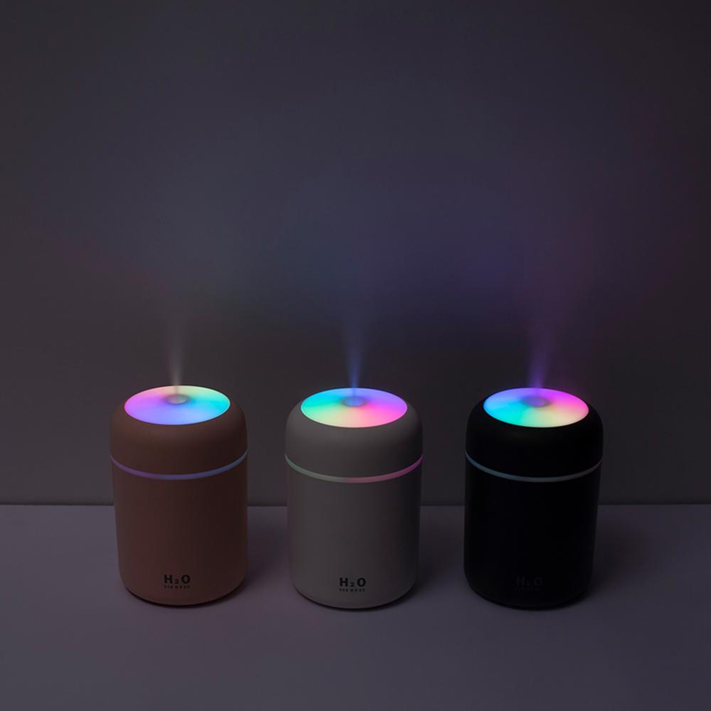 2 in 1 USB Electric Aromatherapy Oil Diffuser Ultrasonic Air Humidifier Mist Maker with Colorful Light for Home Office and Car