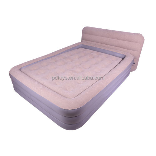 Queen Size Flocking backrest Air Bed Inflatable mattress for Sale, Offer Queen Size Flocking backrest Air Bed Inflatable mattress