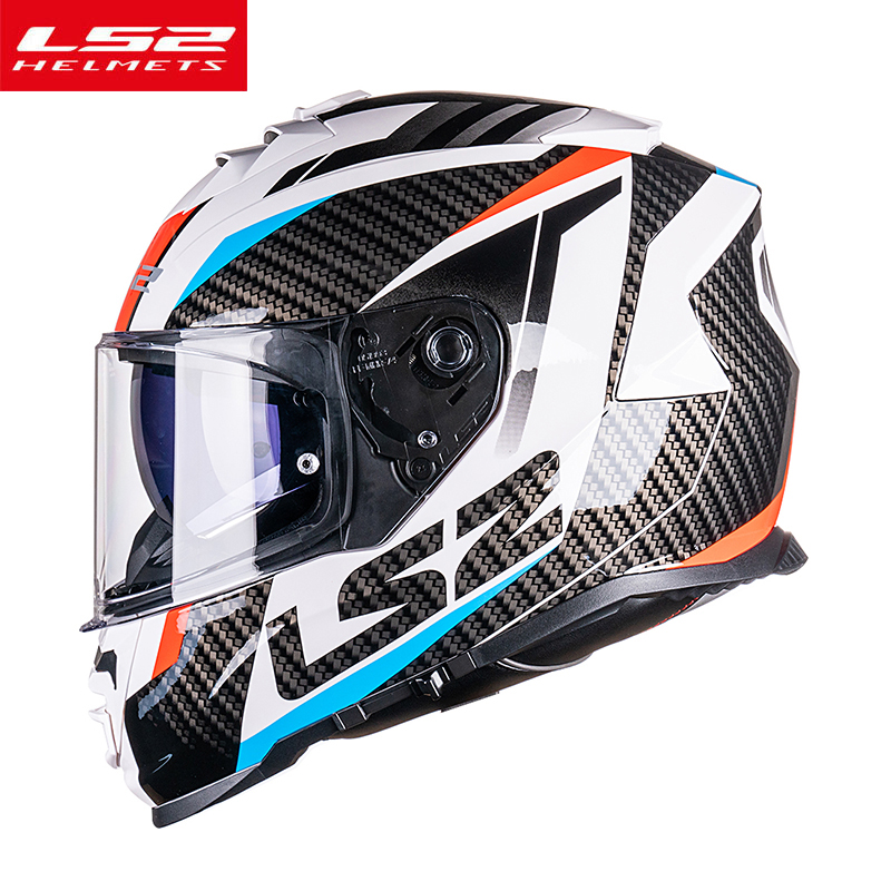 LS2 FF800 High-strength KPA Shell Full Face Motorcycle Helmet With Double Lens Man Women Casto motor