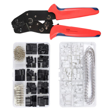 SN-28B 0.1-1mm² Crimping pliers crimper tool set 620pcs 2.54mm Dupont connectors and 460pcs 2.54 mm JST-XH JST connector kit