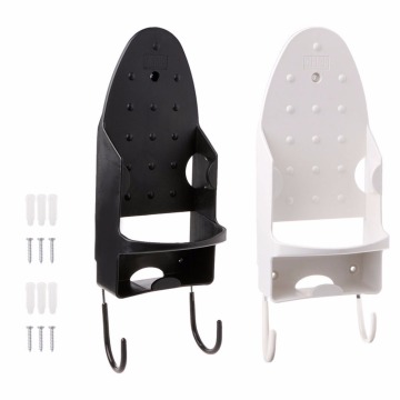 Wall Mounted Iron Rest Stand Heat-resistant Rack Hanging Ironing Board Holder Home Dryer Accessories Black/White