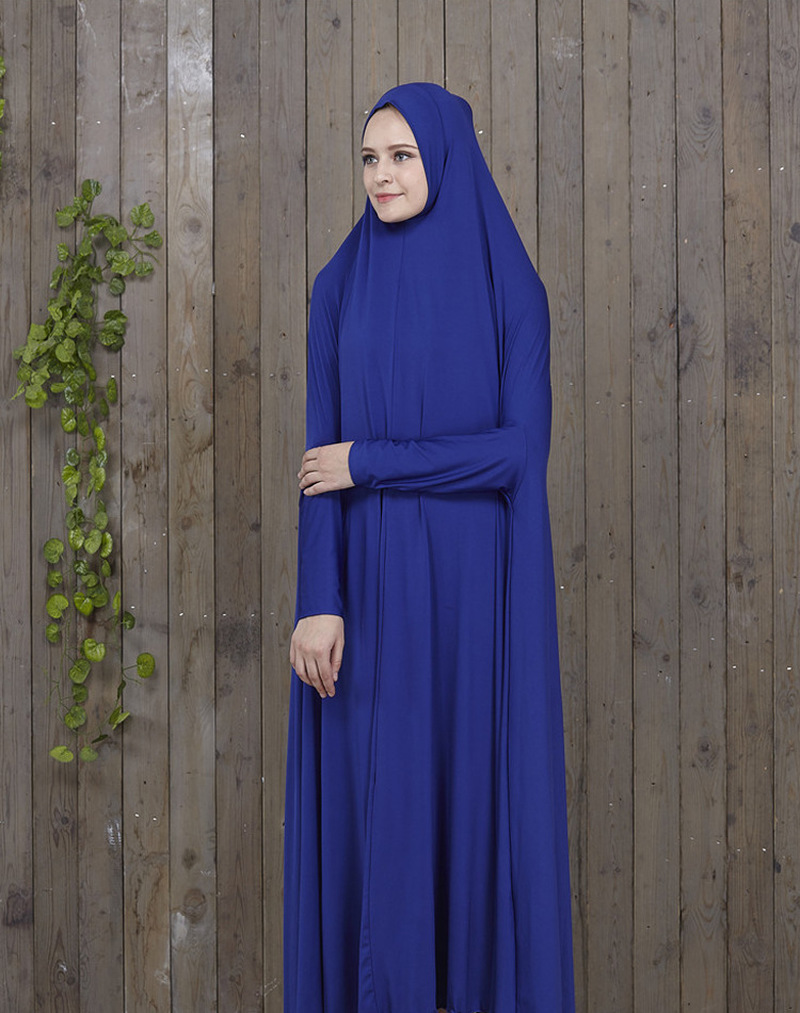 Muslim Prayer Garment Dress Women Islamic Clothing Thobe Jilbab Burka Dubai Turkey Jurken Abaya Prayer Khimar Hijab Dress Kimono