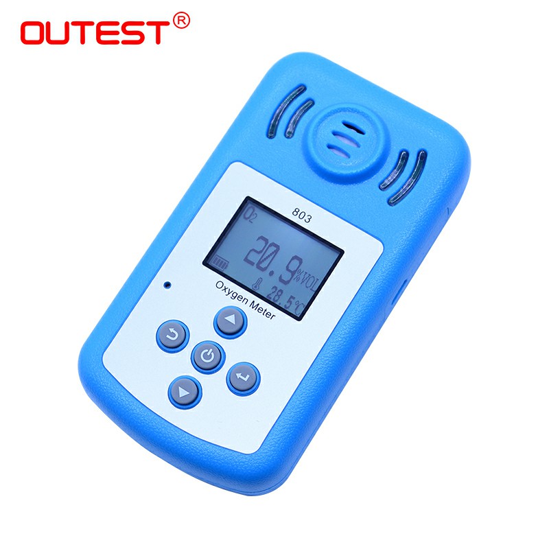 Large LCD Oxygen o2 Concentration gas Detector Oxygen gas meter air quality monitor Gas Analyzer Sound light vibration Alarm