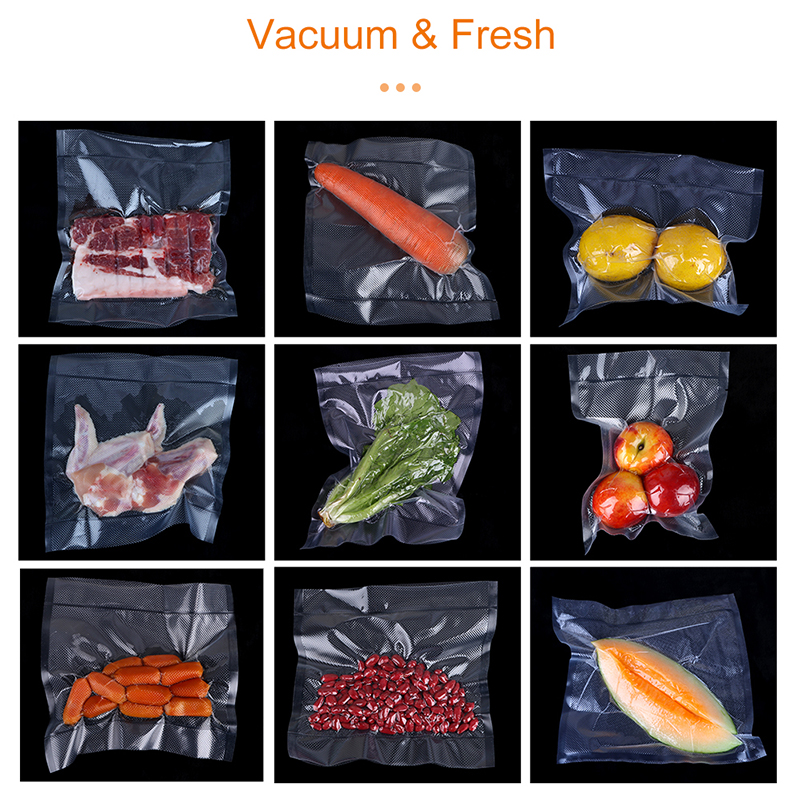 Kitchen Vacuum Sealer Packer Sealing Bags For Vacuum Packaging Machine 17x25cm 28x35cm bag Wrappers Vacuum Food Sealer Machine