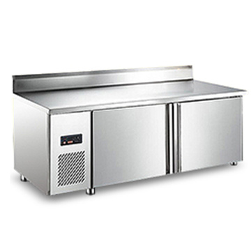 1.8M Freezer Commercial Freshness Stainless Steel Display Cabinet Knob Type Refrigerator Milk Tea Store Refrigerator 220v