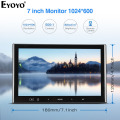 Eyoyo EM07K 7" LCD Monitor 1024X600 LCD Mini Computer TV Display CCTV Security Surveillance Screen With HDMI VGA Video Audio