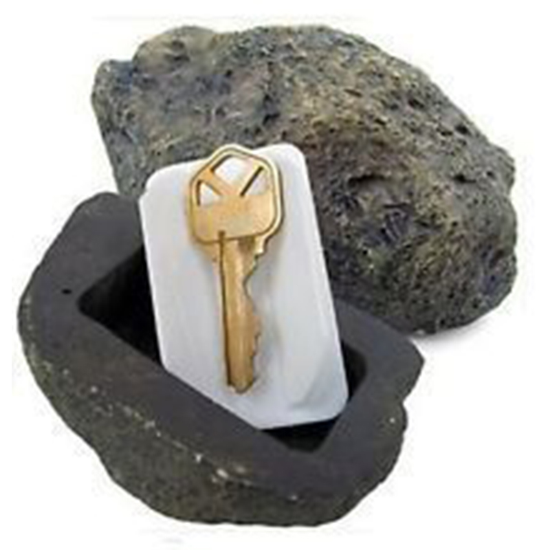 Outdoor Garden Key Box Rock Hidden Hide In Stone Security Safe Storage Hiding