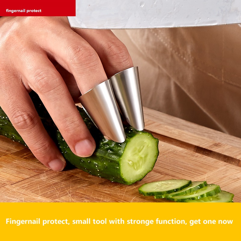 Finger Protector Fingernail Protect Peeling bean Iron Nail sleeve Dial rhombus Broad bean Pine nuts Shell Stripping KitchenTool