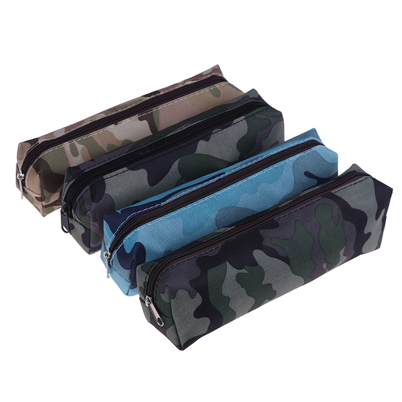 Pencil Case Camouflage Hot sale 4 Color For Boys School Military Style Canvas Pencil Bag Stationery School Supplies Big