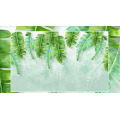 Nordic minimalist fresh green banana leaf watercolor style background wall custom wallpaper mural 8D photo wall