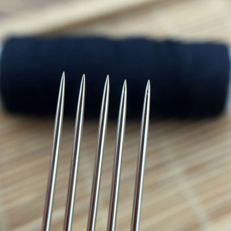 12Pcs Blind Multi-size Needles Gold Tail Easy To Go Through From Side Hand Sewing Embroidery Tool DIY Needlework Sewing Needles