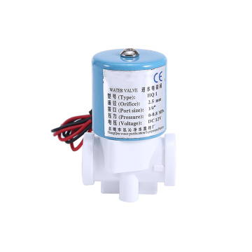 DC 12V Solenoid Valve G1/4 inch Plastic Solenoid Valve For Water Dispenser Purifier Normally Closed 2 Way 0-120PSI 0-0.8MPa