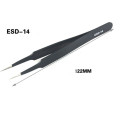 SZBFT 6Pcs/Set Stainless Steel Tweezers Anti-static Electronic Components Tweezers Corrosion Resistant Maintenance Repair Tools