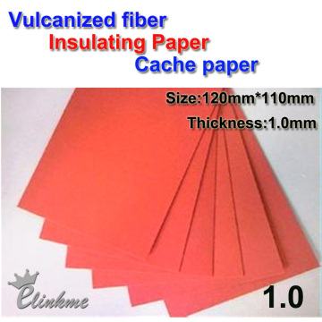 10pcs/lot,120mm*120mm*1.0mm ,Insulation gasket Red vulcanized fiber Insulating paper Cache paper