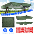 Anti-UV Waterproof Top Cover Canopy Replacement for Garden Courtyard Outdoor Swing Chair Hammock Canopy Swing Chair Awning