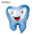 1PC Large Tooth Foil air Balloons kids lovely Inflatable Globos happy Birthday Party decorations baby shower party Supplies
