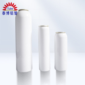 Blank White Aluminum Aerosol Containers