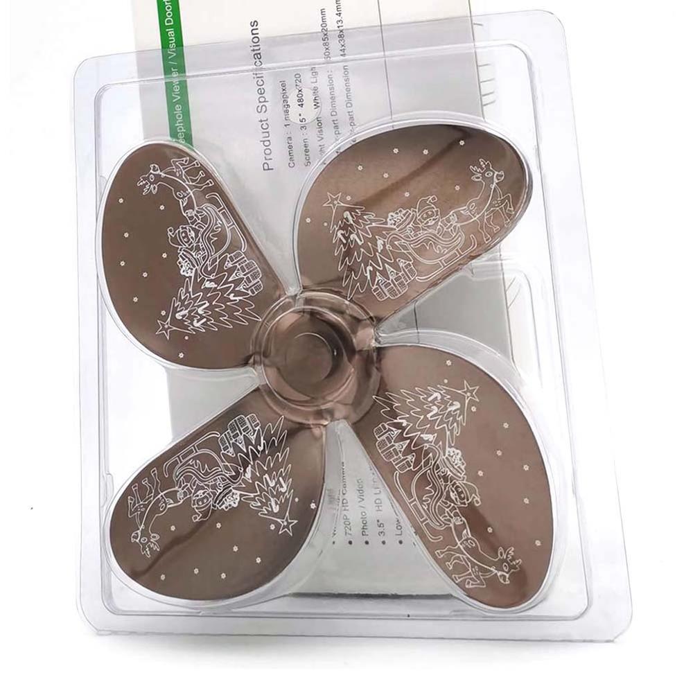 Light Fireplace Fan Four Blades Wood Burning Real Hot Power Fireplace Small Fan Energy Saving Thermal Mini Fan Accessories