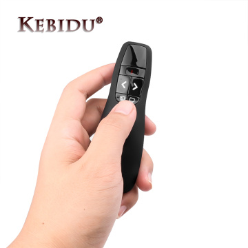 Kebidu R400 2.4Ghz USB Wireless Presenter Red Laser Pen Pointer PPT Remote Control With Handheld Pointer Pen For PowerPoint