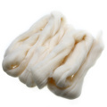 100g Cream White Needle Felting Wool Fiber Soft Felting Wool Tops Hand Roving Spinning Weaving DIY Sewing Crafts