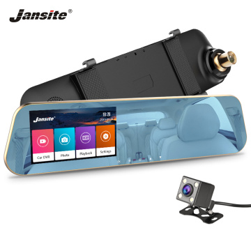 Jansite 4.3 inch car cam dash cam Touch Screen dvr SD/TF Card G-sensor Night Vision Dual Lens Recorder 12V Motion Detection