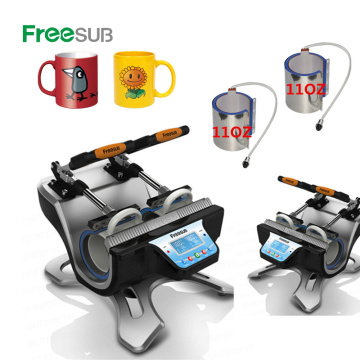 ST-210 Double Station Mug Press Machine Sublimation Heat Press Machine for Double 11oz Mugs Cups Printing