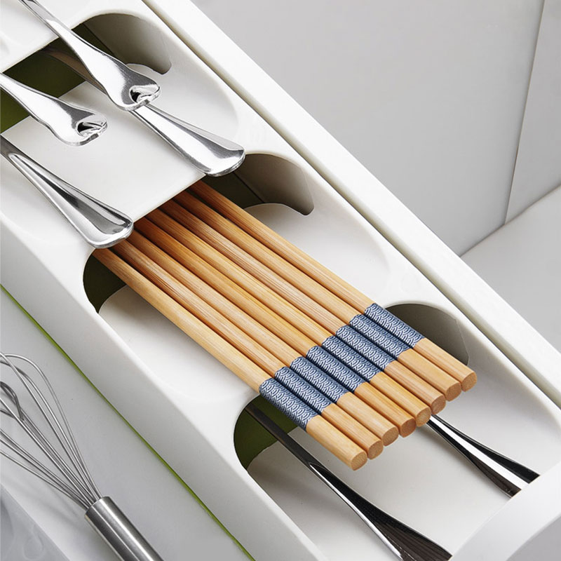 Kitchen Cutlery Storage Tray Knife holder Kitchen Organizer Kitchen Container Spoon Fork Storage Separation Knife Block Holder