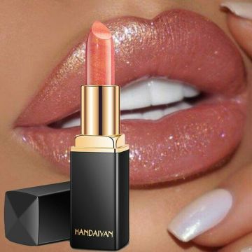 Professional Lips Makeup Waterproof Long Lasting Pigment Nude Pink Mermaid Shimmer Lipstick Luxury Makeup Cosmetics