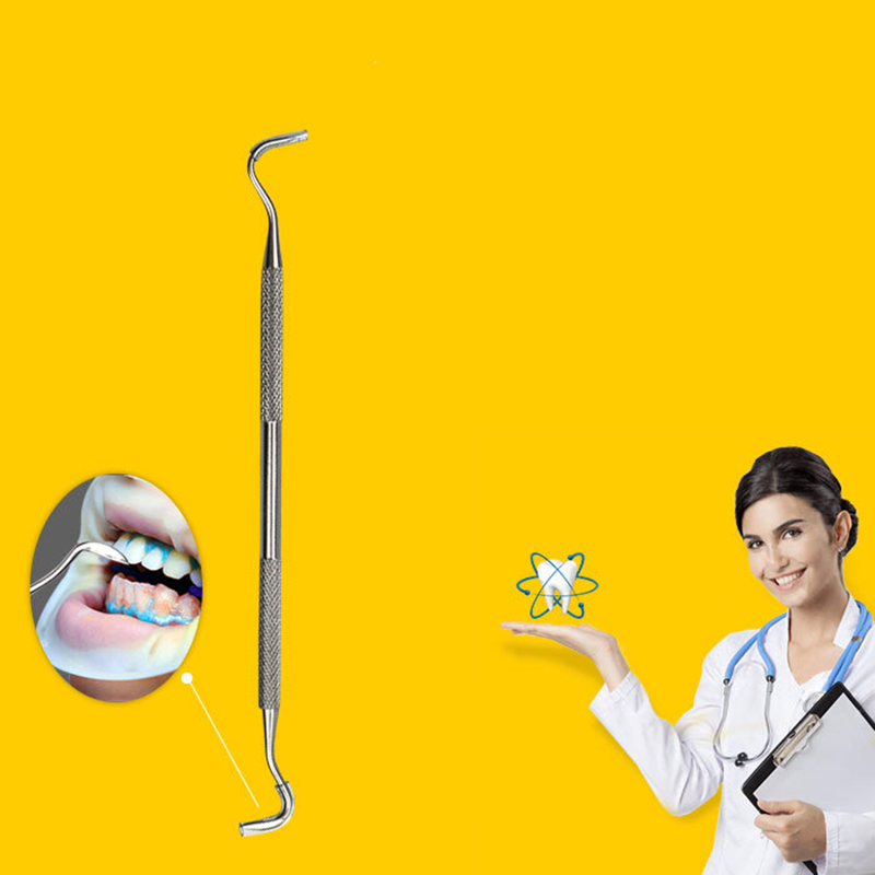 Double Ends Cleaning Hygienic Probe Hook Sticks Mirror for Teeth Stainless Steel Dental Tools Products with Cake