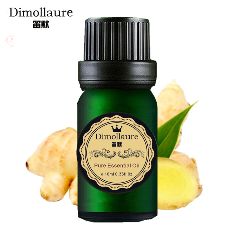 Dimollaure Ginger Essential Oil Helpful To Colds Hair Care Foot Bath Spa Massage Oil Aromatherapy Fragrance Essential Oil