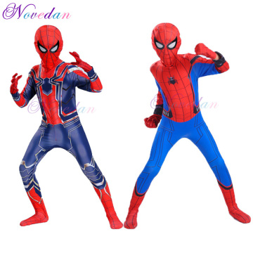 Cosplay Costume Iron Superhero Bodysuit Suit for Child Kids Boys Party Carnival Halloween Cosplay Costumes