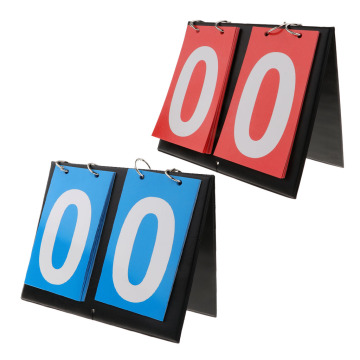 Waterproof Sports 2-Digital Scoreboard Table Top Flip Score Count Board for Basketball, Volleyball