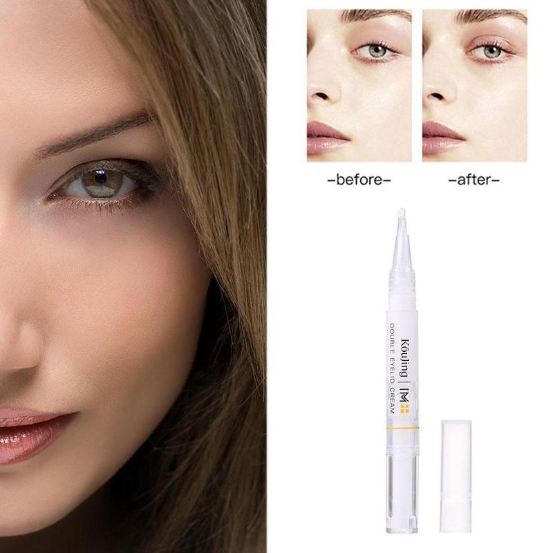 2.5g Double Eyelid Gel Styling Cream Double Head Eyelids Glue Waterproof Long Lasting Magical Eye Lids Cream Makeup Tool