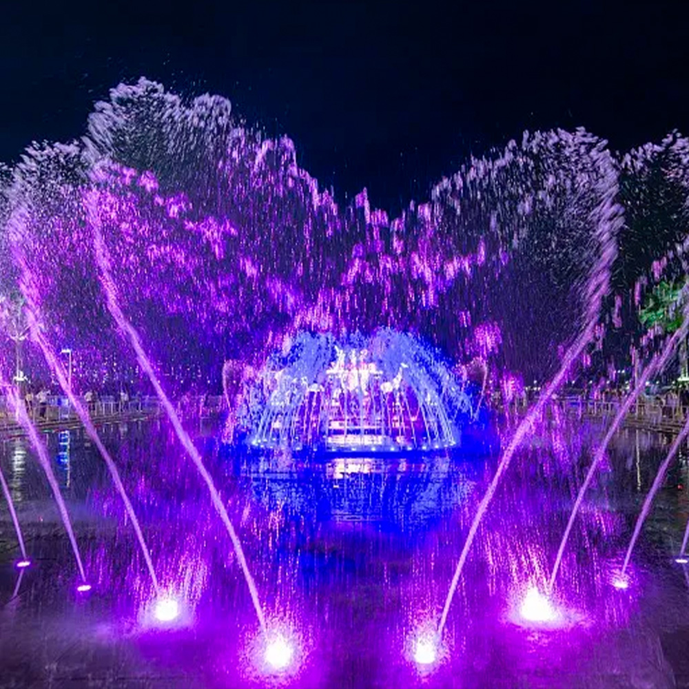 outdoor modern water fountain