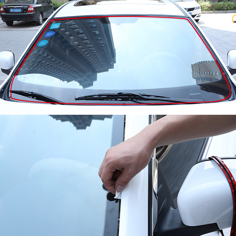 16MM Rubber Car Door Seal Auto Roof Windshield Sealant Protector car Seal Strip Sound Insulation Window Seals For Auto