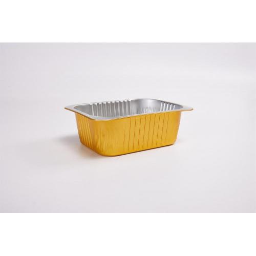 Suppliers for Rectangular Food Gold Color Aluminum Foil Food Container