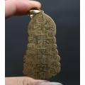 Small Curio Chinese Bronze Buddhism Kwan-yin Guan Yin Goddess Pendant