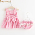 Bear Leader Baby Dresses 0-2Years 2020 New Summer Fashion Stripe Pattern Kids Clothing Cute Cotton Print Infant Girls Dresses