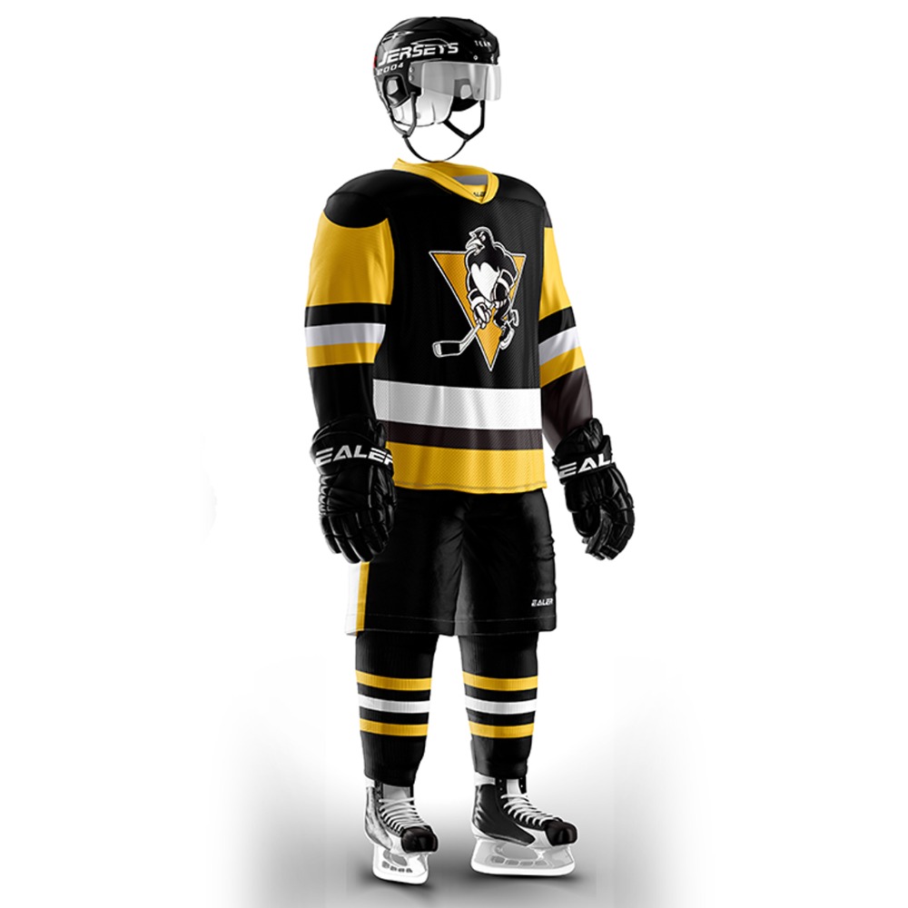 EALER free shipping Pittsburgh Penguin fans Training wear ice hockey jersey s in stock customized cheap high quality