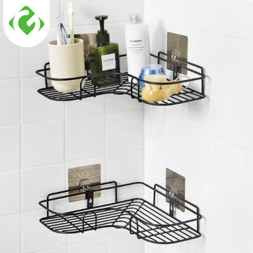 Bathroom Shelf Metal Shelf Storage Rack Stainless Steel Punch-Free Firm Shower Kitchen Fitted Wall Storage Organizer Rack GY