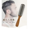 Detachable Bamboo Handle Oil Head Hair Comb 9 Rows Healthy Hairbrush Fine Scalp Massage Combs Brushes Detangling Wet Brush 1233
