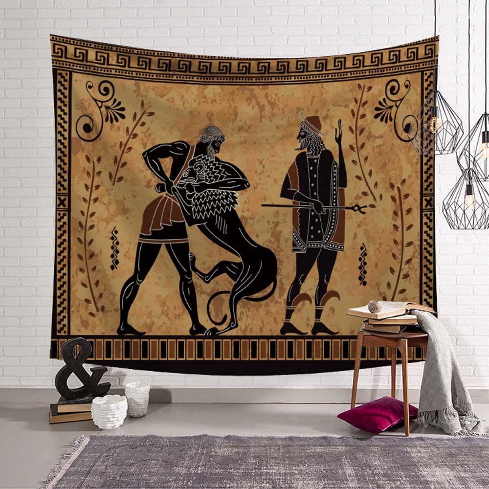 Hippie Decor Tapestry African Woman Wall Hanging Tapestry Polyester Blanket Art Wall Carpet Home Background Decorative Yoga Mat